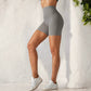 High Waist Seamless Biker Shorts with Compression Fit