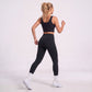 High Waist Full Length Workout Leggings with Contour Seams