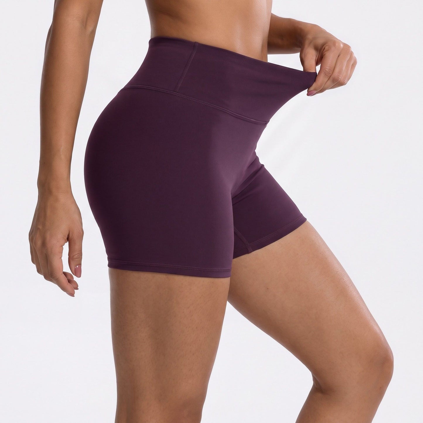 High Waist Biker Shorts Stretch Workout Yoga Shorts