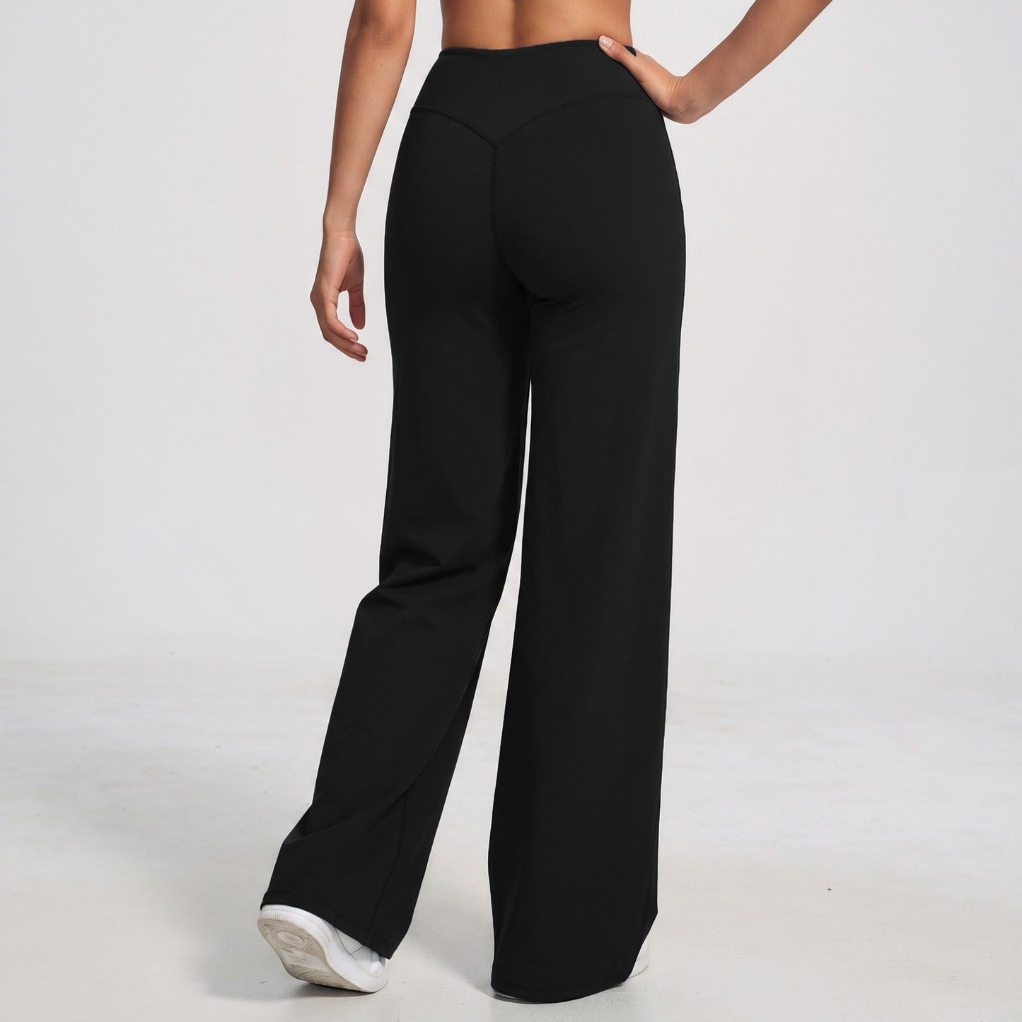 High Waist Wide Leg Yoga Pants Stretch Workout Pants