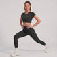 High Waisted Butt Lifting Yoga Leggings Tummy Control Workout Pants