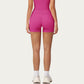 High Waist Mini Biker Shorts with Smooth Stretch Fabric and Supportive Fit