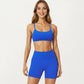 Strappy Sports Bra with Crisscross Back and Smooth Stretch Fit