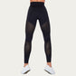 Seamless Patterned Leggings with Ribbed Details and Contouring Panels