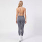 Padded Adjustable Strap Sports Bra Tank Top V Neck Workout Yoga Crop Top