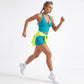 Halter Wrap Front Workout Tank V Neck Fitted Crop Top