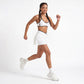 Padded Halter Sports Bra Tank Top Contrast Trim Workout Yoga Crop Top