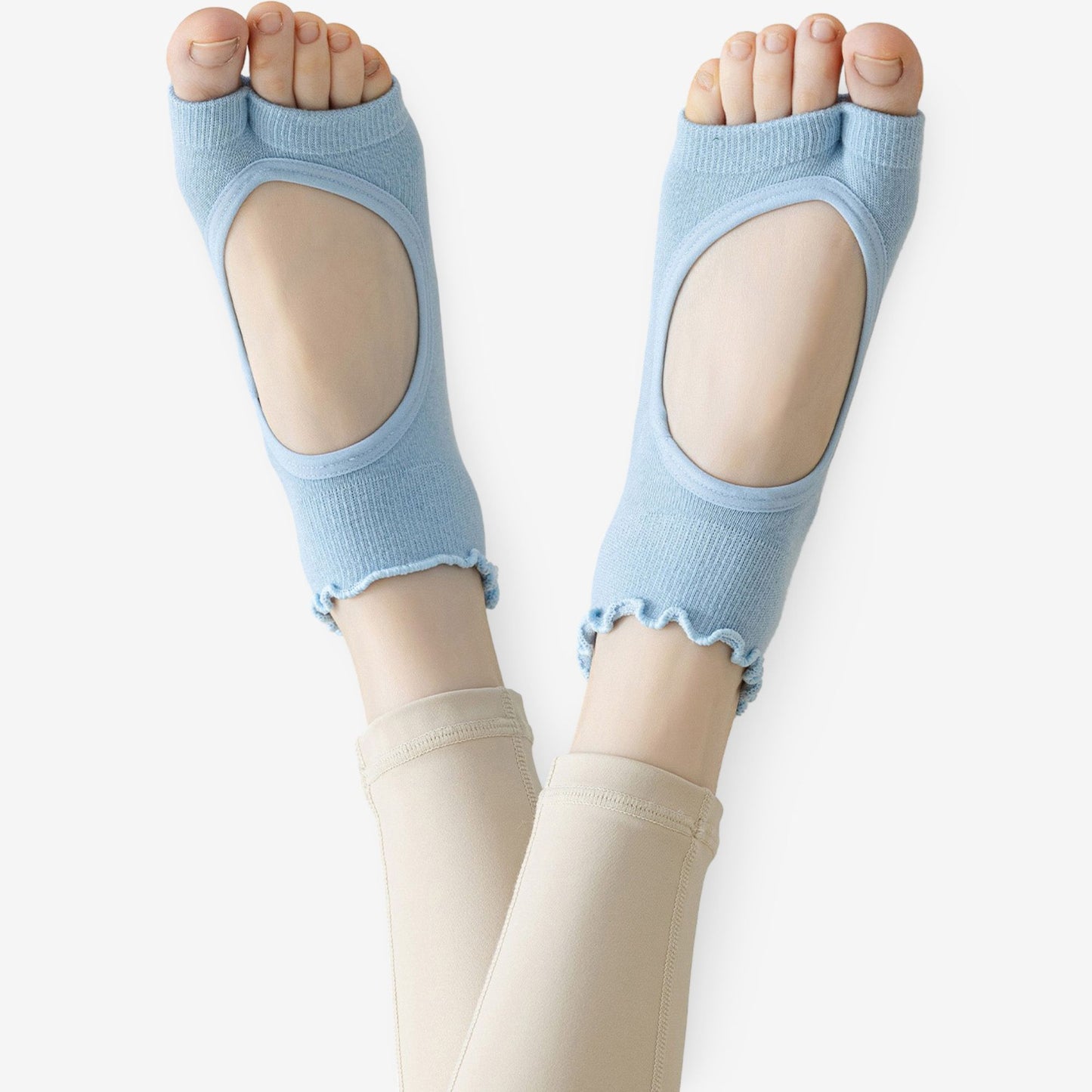 Candy Color Open-Back Yoga Socks for Women, Non-Slip Pilates & Indoor Exercise 3 Pack