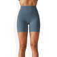 High Waist Seamless Biker Shorts with Compression Fit