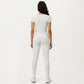 Short Sleeve Cropped Active Top with Crew Neck and Smooth Stretch Fit