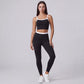 High Waist Contrast Waistband Full Length Active Leggings for Workouts and Everyday Wear