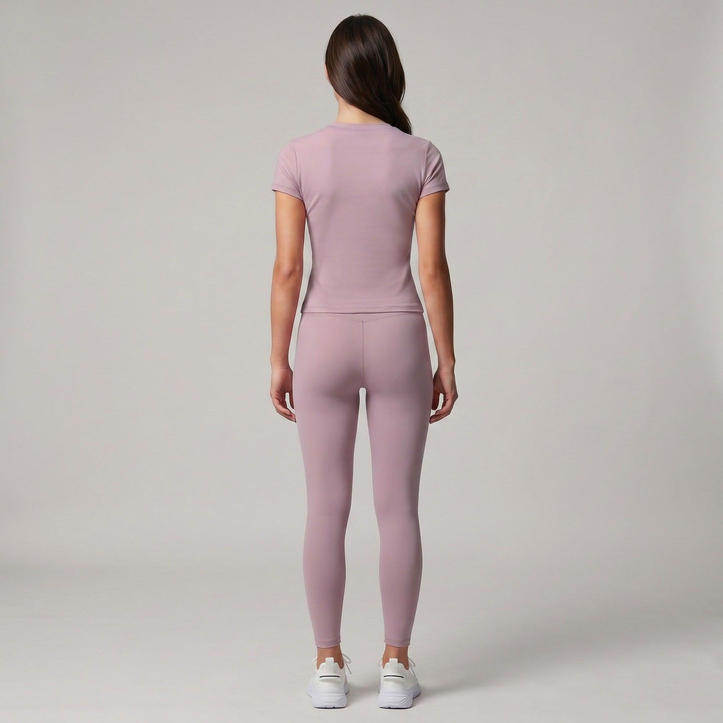 Short Sleeve Workout Top Crew Neck Fitted Activewear T Shirt Yoga Tee