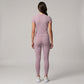 Short Sleeve Workout Top Crew Neck Fitted Activewear T Shirt Yoga Tee