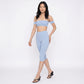 Off Shoulder Bandeau Sports Bra with Arm Strap Detail Smooth Stretch Active Top and Minimal Cropped Fit