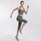 High Waist Capri Leggings with Wide Waistband Smooth Stretch Pull On Workout Yoga Pants