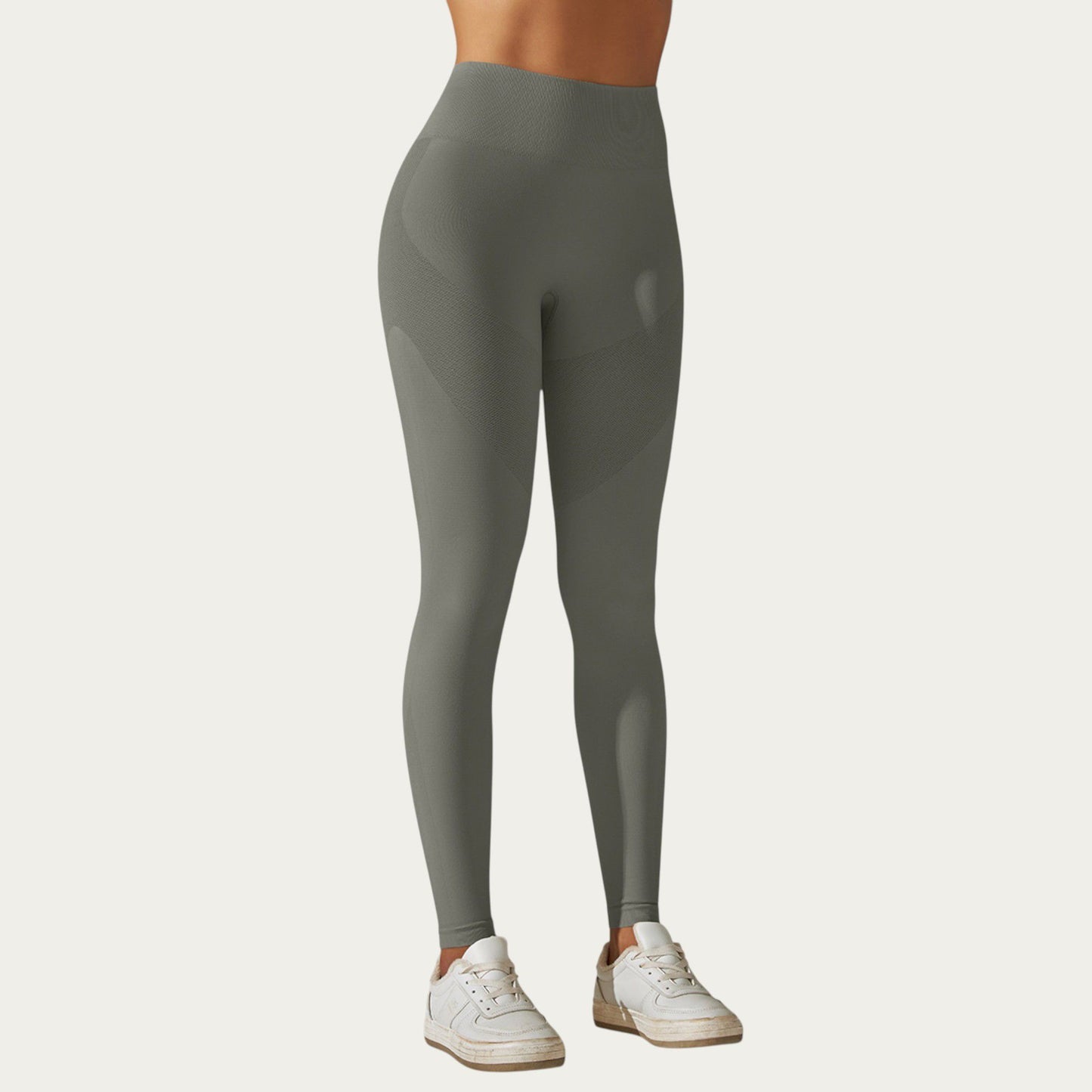 Seamless High Waist Leggings with Sculpting Fit and Compression Support