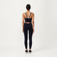 V-Neck Cropped Active Tank Top with Double Shoulder Straps
