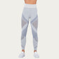 Seamless Patterned Leggings with Ribbed Details and Contouring Panels