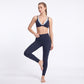 Layered V Neck Sports Bra Double Strap Workout Top