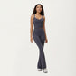 High Waist Flare Sweatpants with Seamless Stretch Fit