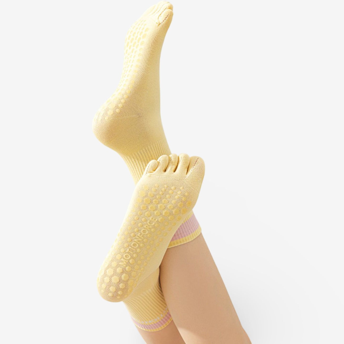 Yoga Socks with Non-Slip Dots for Indoor Pilates & Fitness 3 Pack