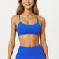 Strappy Sports Bra with Crisscross Back and Smooth Stretch Fit