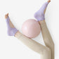 Candy Color Open-Back Yoga Socks for Women, Non-Slip Pilates & Indoor Exercise 3 Pack