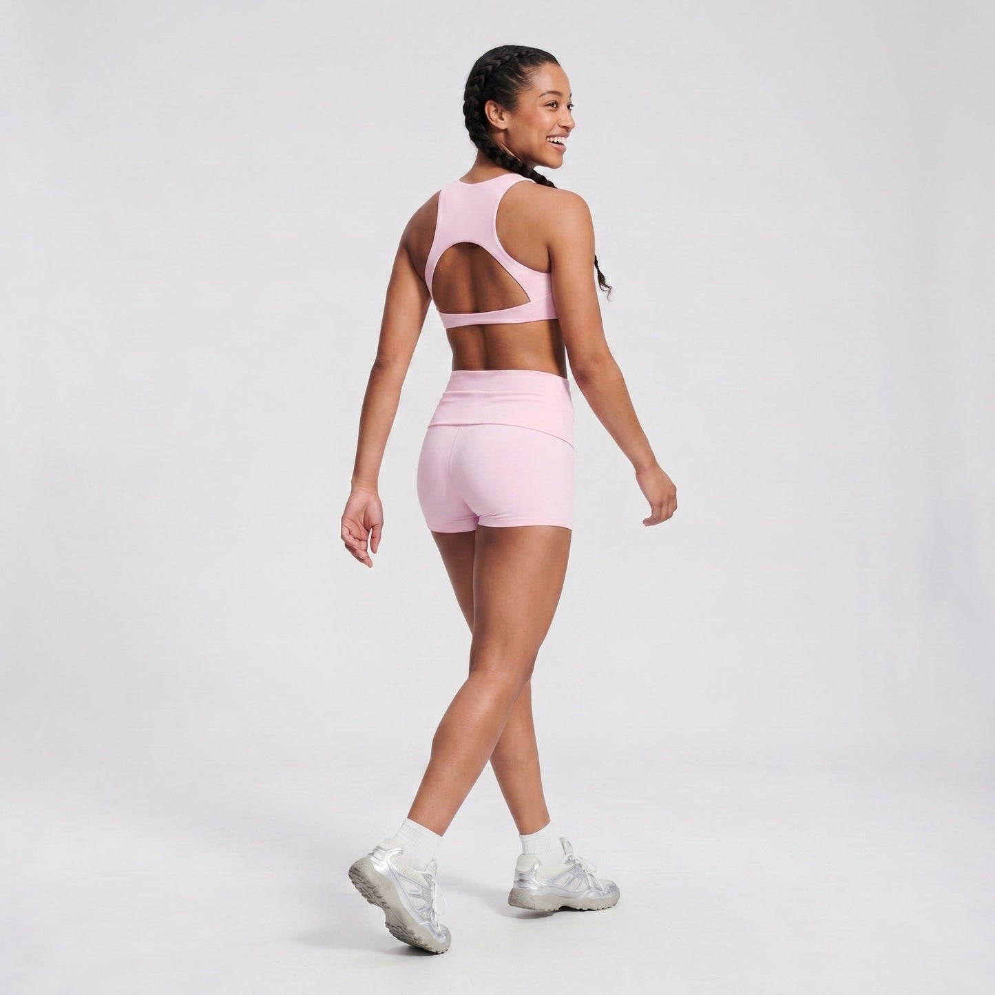 Padded High Neck Racerback Sports Bra Tank Top Workout Yoga Crop Top