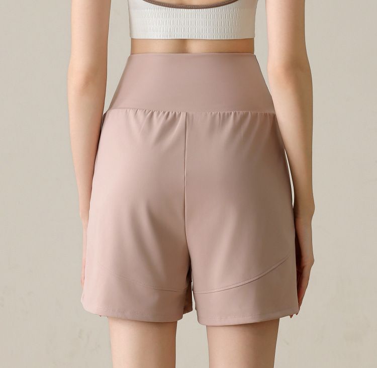 High Rise Athletic Shorts with Side Pockets