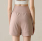 High Rise Athletic Shorts with Side Pockets