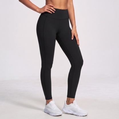 High Waist Full Length Workout Leggings with Contour Seams