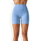 High Waist Seamless Biker Shorts with Compression Fit