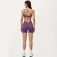 One Shoulder Sports Bra with Asymmetric Strap and Smooth Stretch Fit