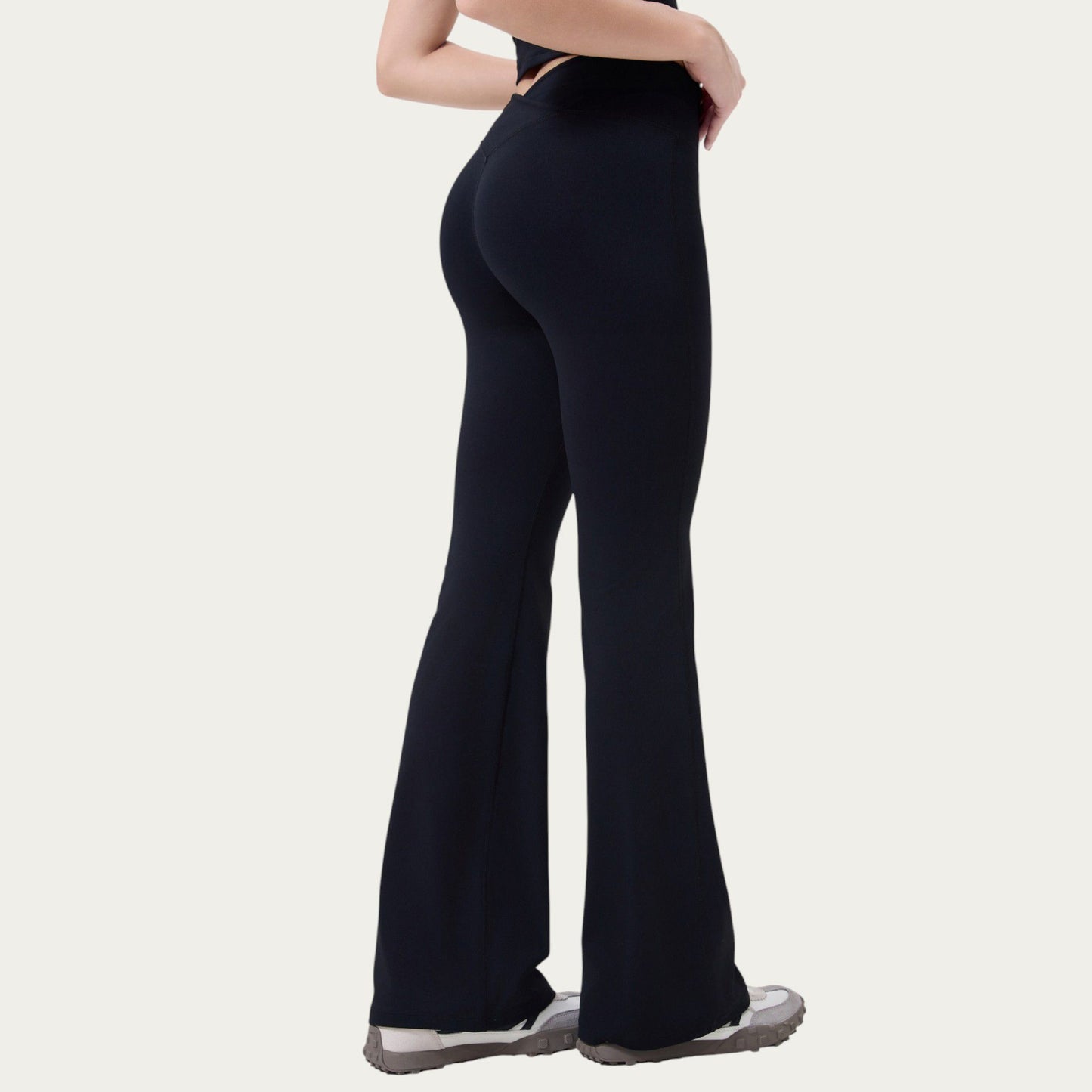 High Waist Flare Sweatpants with Seamless Stretch Fit