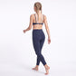 Layered V Neck Sports Bra Double Strap Workout Top