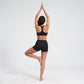Padded Side Stripe Sports Bra Tank Top Scoop Neck Workout Yoga Crop Top