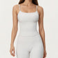 Spaghetti Strap Active Cami Top with Scoop Neck and Smooth Stretch Fit