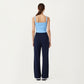High Waist Wide Leg Sweatpants with Side Pockets and Smooth Stretch Fabric