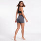 High Waist Seamless Workout Shorts Ribbed Waistband Yoga Biker Shorts