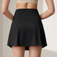 High Rise Athletic Skort with Side Pocket and Built-In Shorts