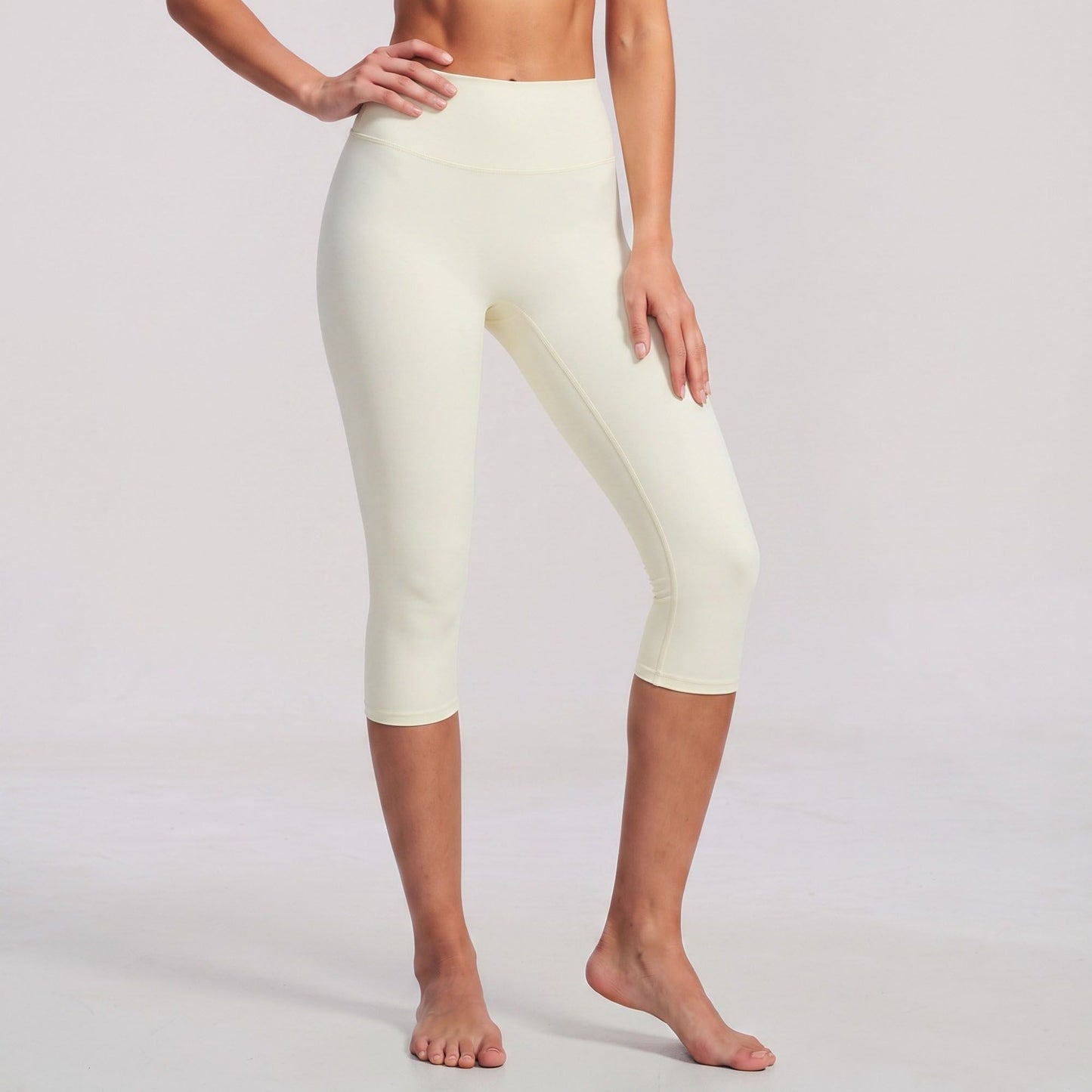 High Waist Capri Leggings Stretch Workout Yoga Pants