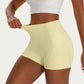 High Waist Biker Shorts with Side Pockets and Smooth Stretch Fit