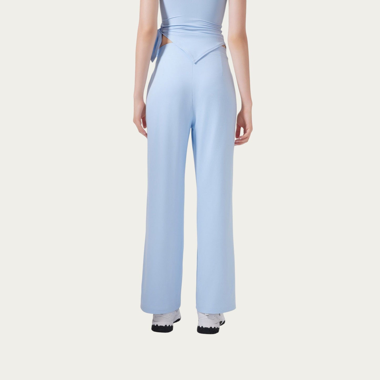 High Waist Drawstring Wide Leg Sweatpants with Relaxed Fit