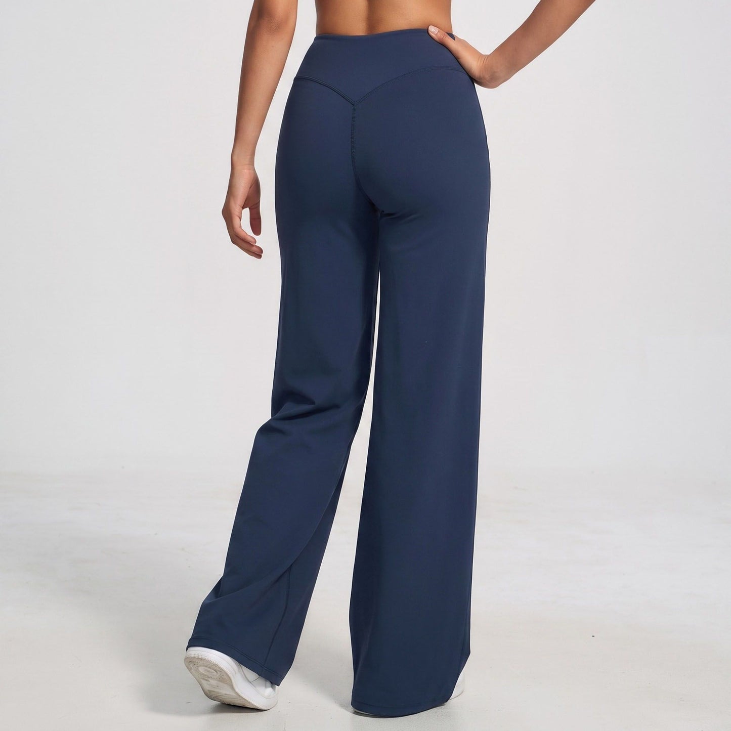 High Waist Wide Leg Yoga Pants Stretch Workout Pants