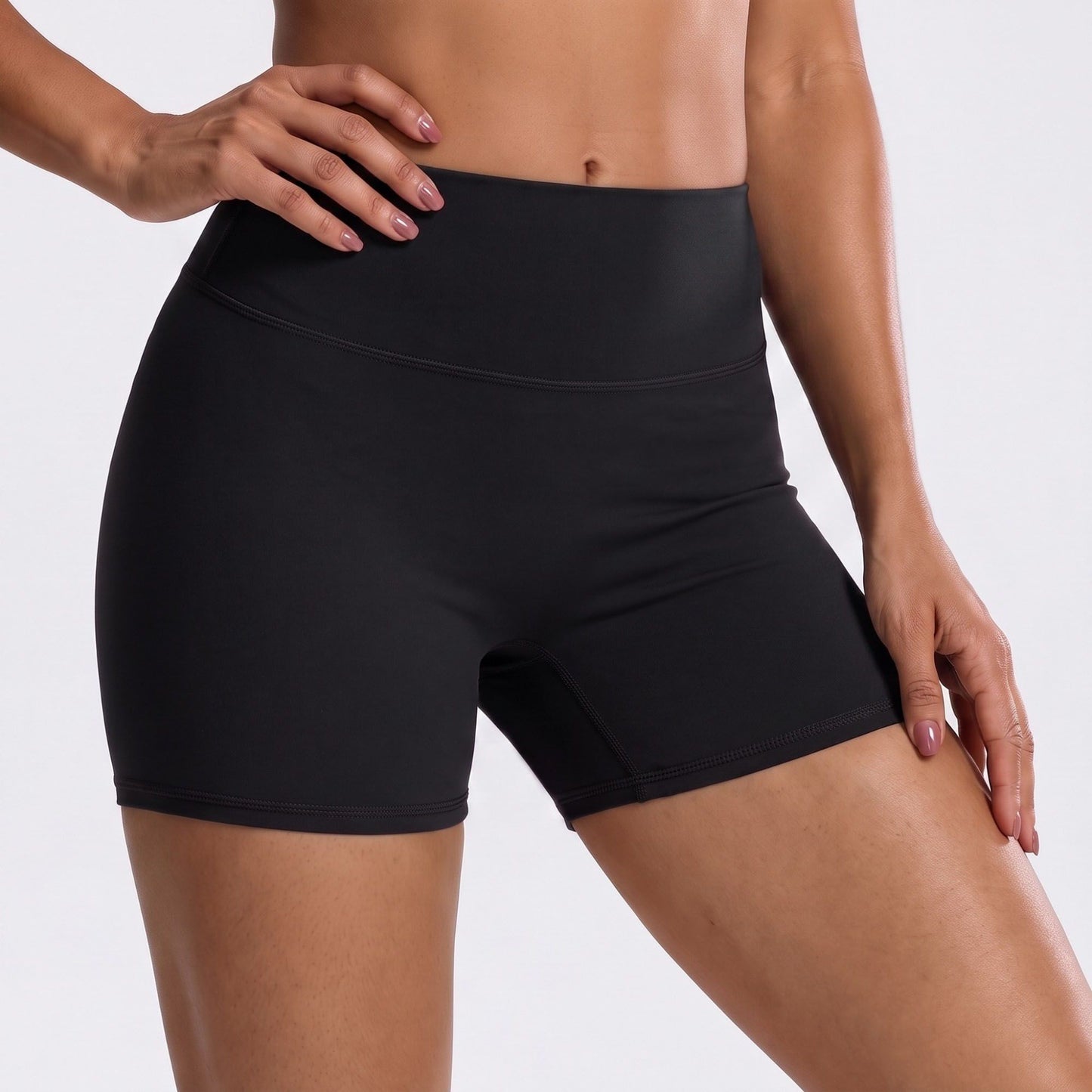 High Waist Biker Shorts Stretch Workout Yoga Shorts