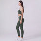 High Waist Contrast Waistband Full Length Active Leggings for Workouts and Everyday Wear