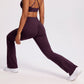 High Waist Scrunch Back Flare Leggings Stretch Yoga Pants