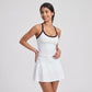 Contrast Trim Cami Tank Top Scoop Neck Sleeveless Workout Yoga Tennis Activewear Top