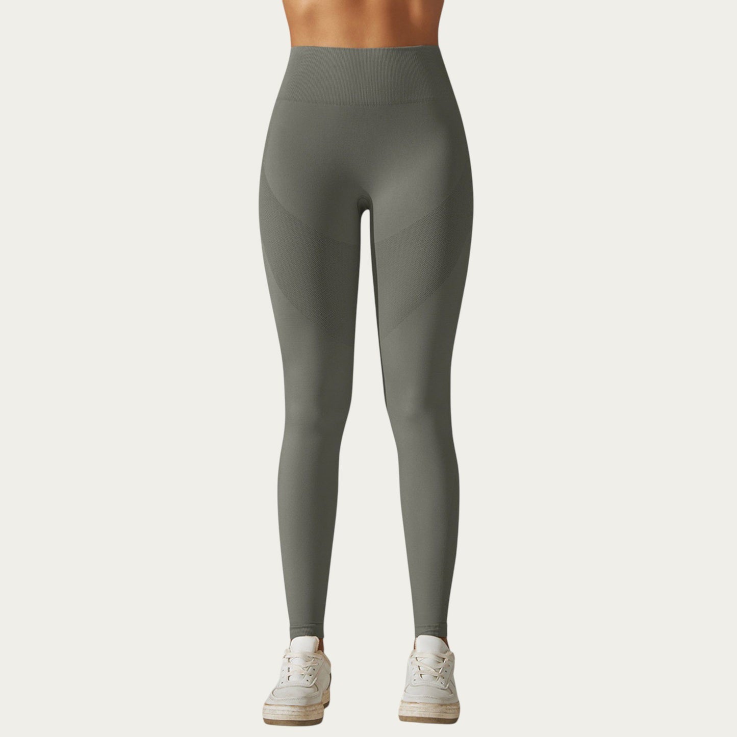 Seamless High Waist Leggings with Sculpting Fit and Compression Support