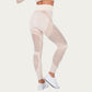 Seamless Patterned Leggings with Ribbed Details and Contouring Panels